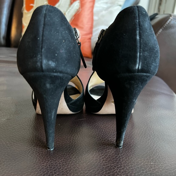 Prada peep toe suede sandal shoe - Picture 7 of 12